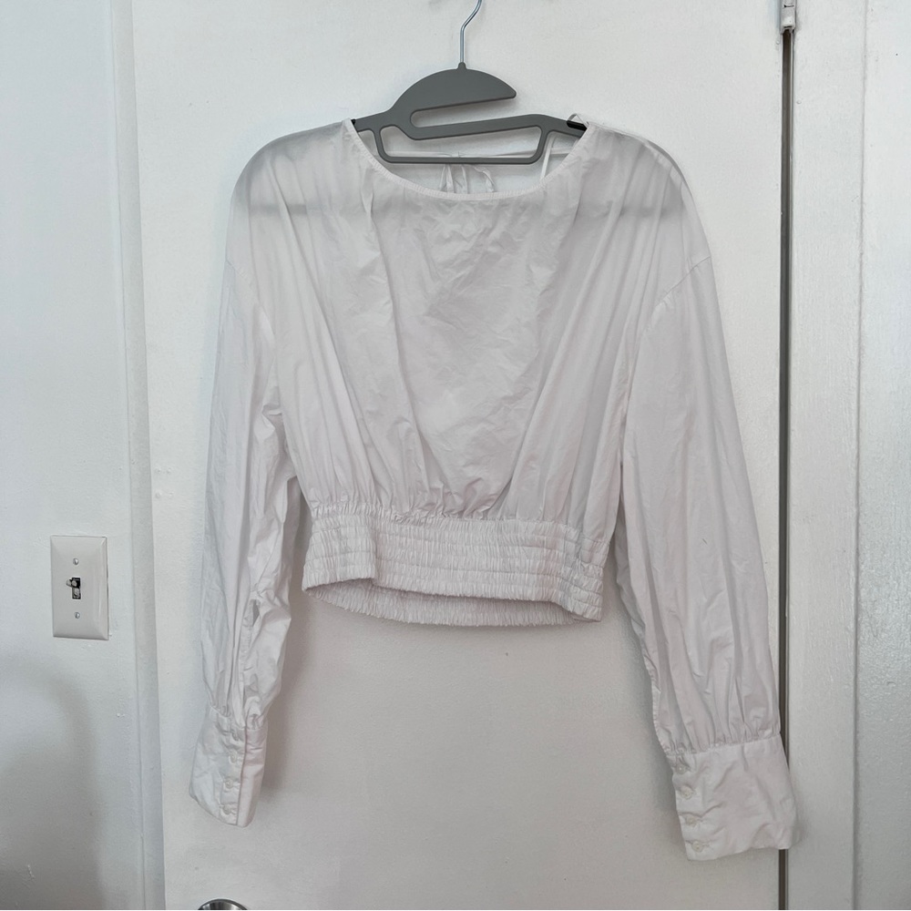 Zara lace up top